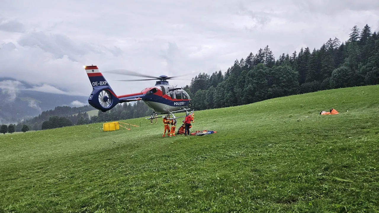Brand im Freien in Fieberbrunn