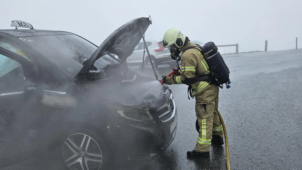 Fahrzeugbrand in Kirchberg