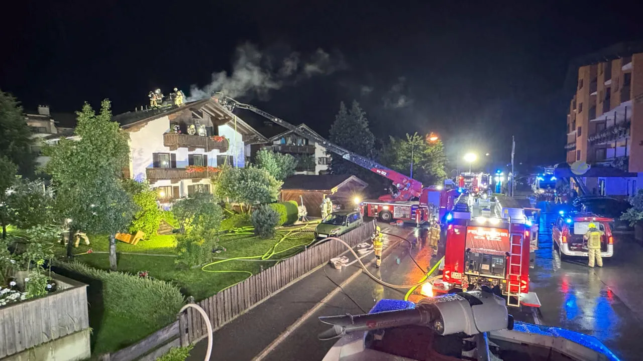 Brand Dachgeschoß in Brixen